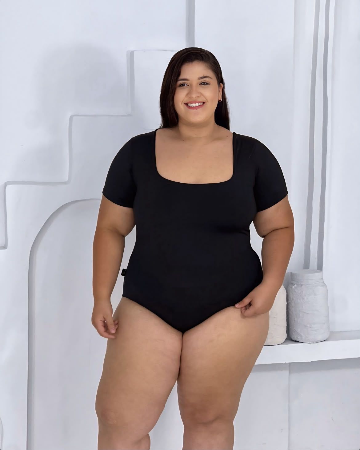 REF 719 Body com decote quadrado 
