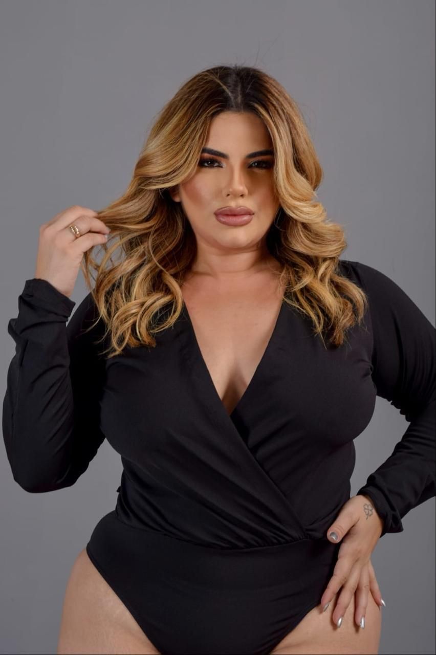 REF 203 Body manga longa transpassado 